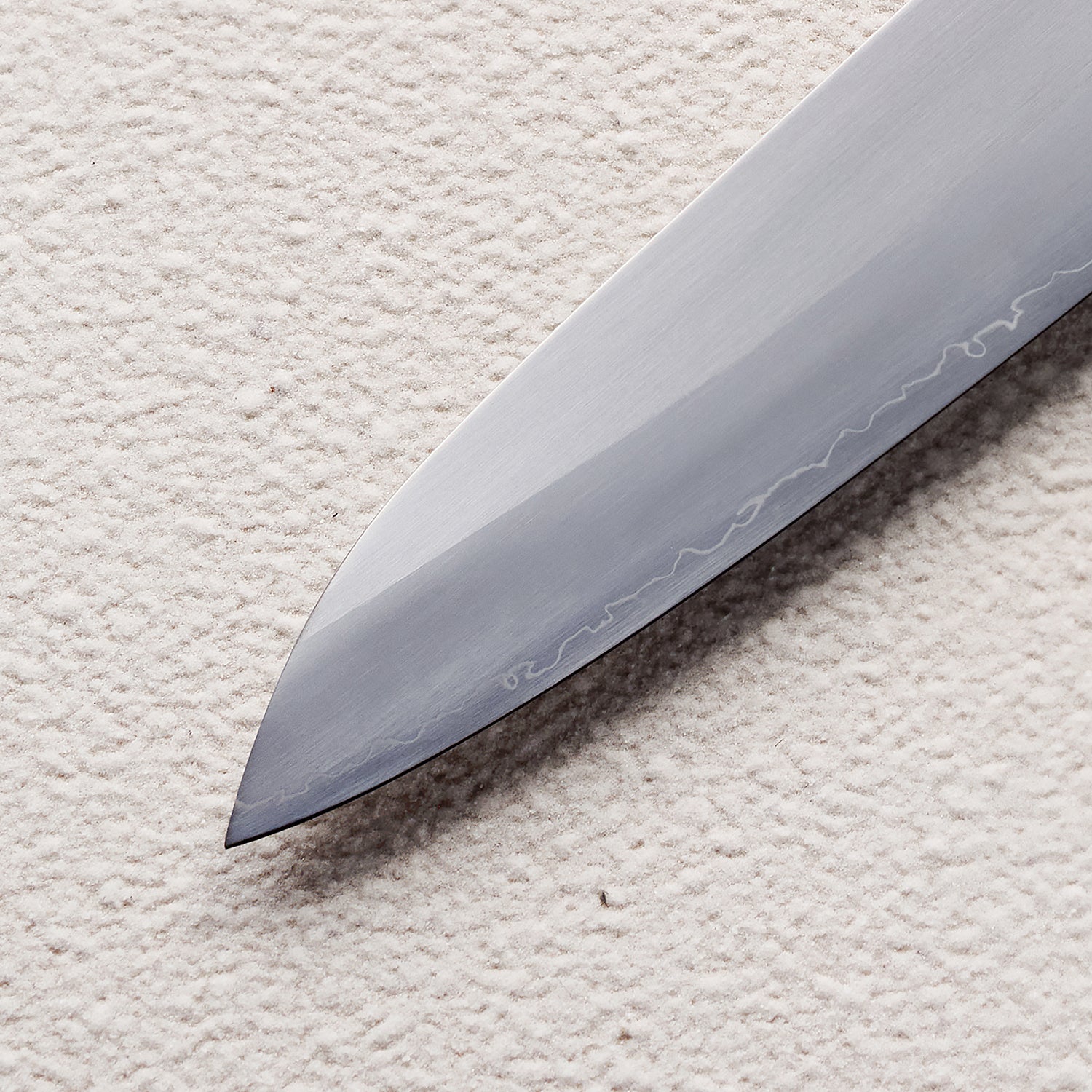 Satin ZDP-189 Gyuto Knife with Maple Burl & Buffalo Horn Handle 枫木瘤牛角zdp砂光厨房刀(牛刀)