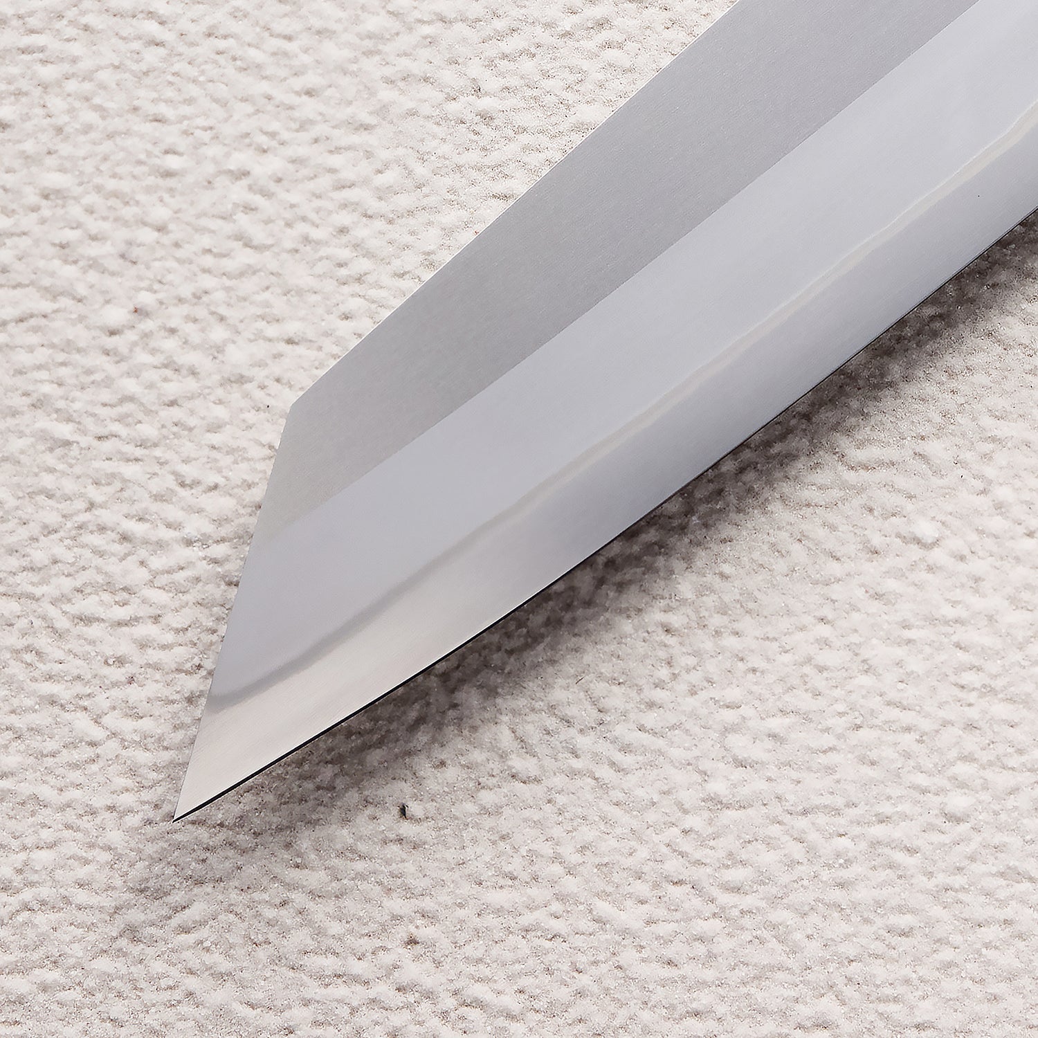 Satin ZDP-189 Kiritsuke Knife with Maple Burl & Buffalo Horn Handle 枫木瘤牛角zdp砂光厨房刀（切付）