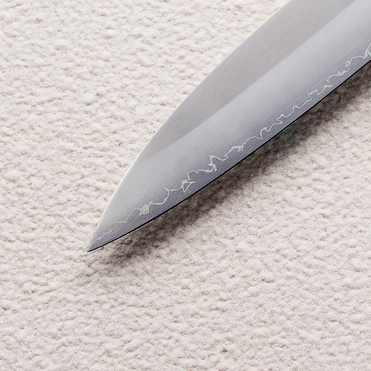 Satin ZDP-189 Sujihiki Knife with Maple Burl & Buffalo Horn Handle 枫木瘤牛角ZDP砂光厨房刀（筋引）
