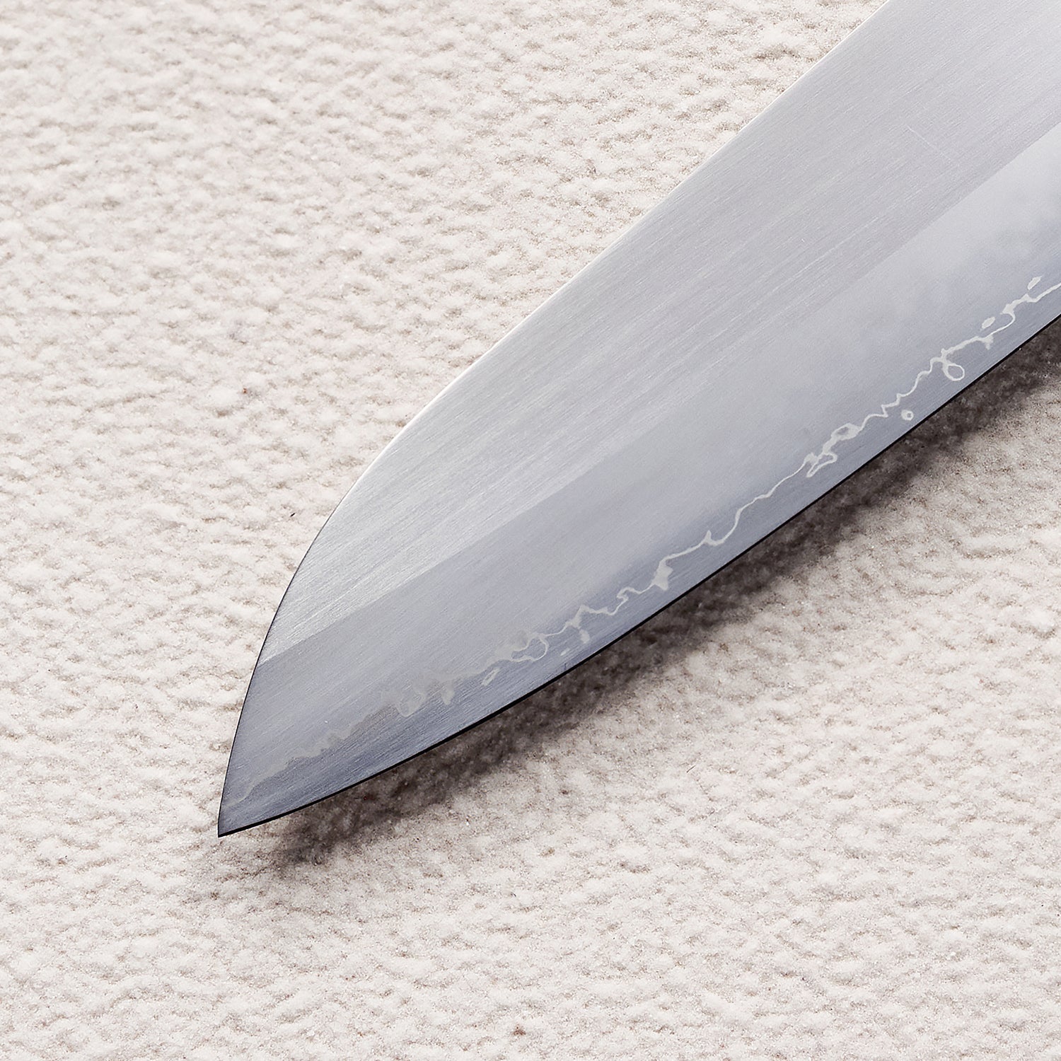 Satin ZDP-189 Santoku Knife with Maple Burl & Buffalo Horn Handle 枫木瘤牛角+zdp砂光厨房刀（三德）