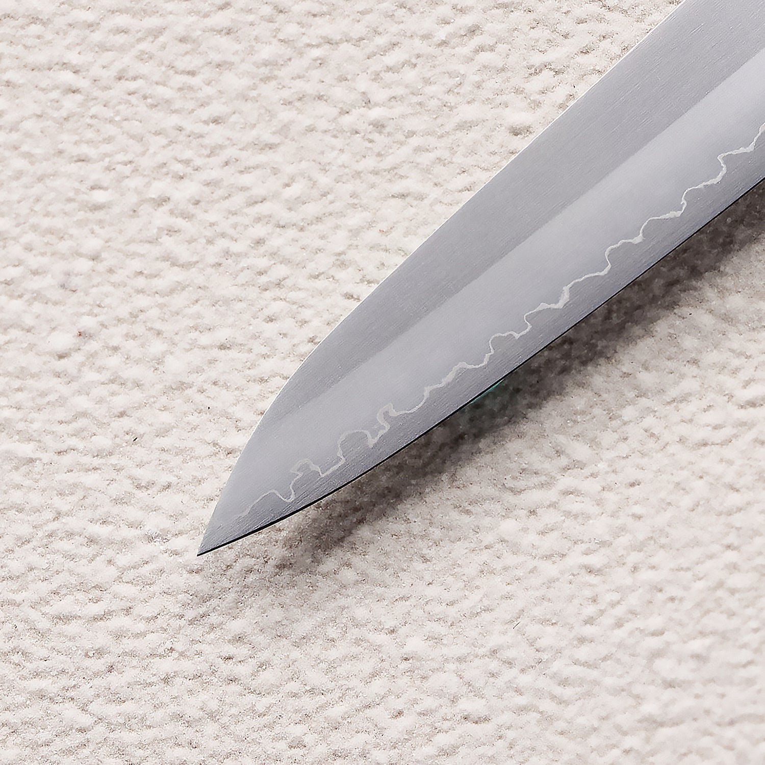 Satin ZDP-189 Petty Knife with Maple Burl & Buffalo Horn Handle 枫木瘤牛角ZDP砂光厨房刀（petty）