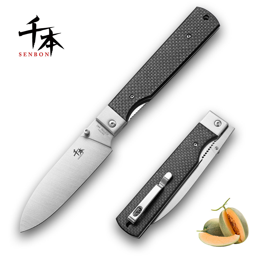 SENBON YJ-04 440 Steel+ Carbon fiber handle